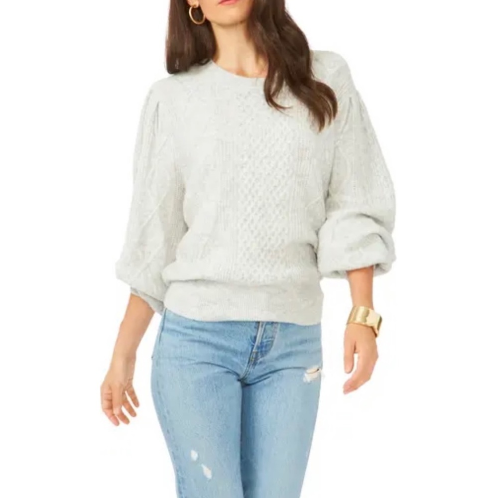 Variegated Cables Crew Sweater